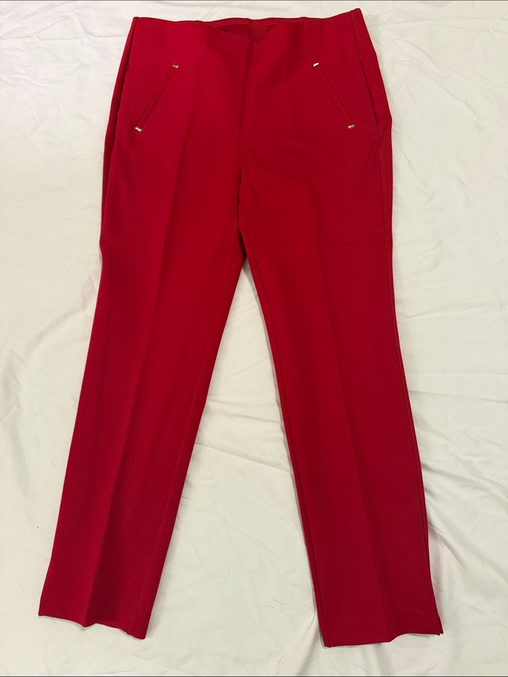 Chico's Bright Red Boot Cut Pants